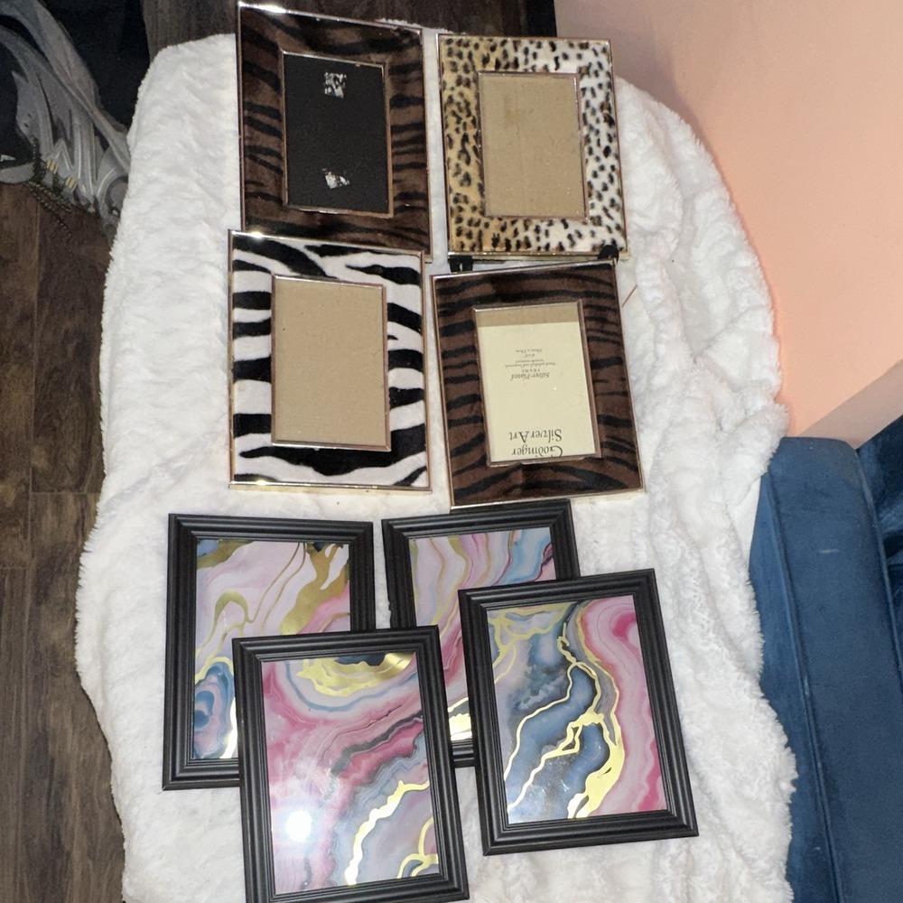 Godinger Silver Art 4x6 Silver-Plated Animal Print Photo Frame, Portrait